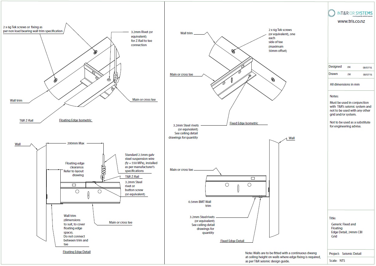 Generic Fixed and Floating Edge Detail